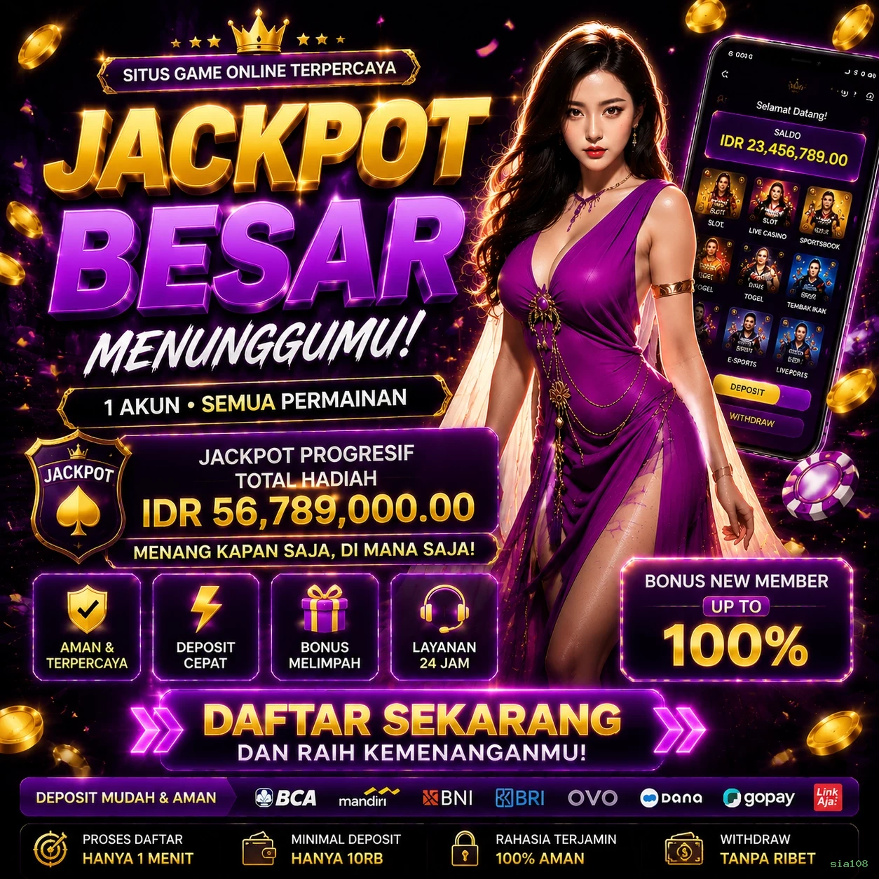 Cara Mendaftar dan Verifikasi Akun di sia108